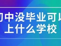 初中没毕业可以上技校吗？